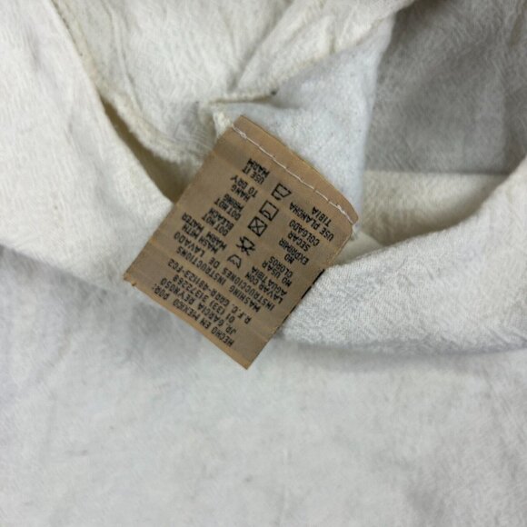 Mexico Lindo Women's Size Large Off White Short Sleeve Blouse - Picture 6 of 7